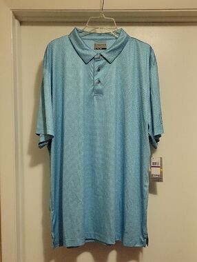 NWT: Men's PGA TOUR Short Sleeve Moisture Wicking Polo Shirt